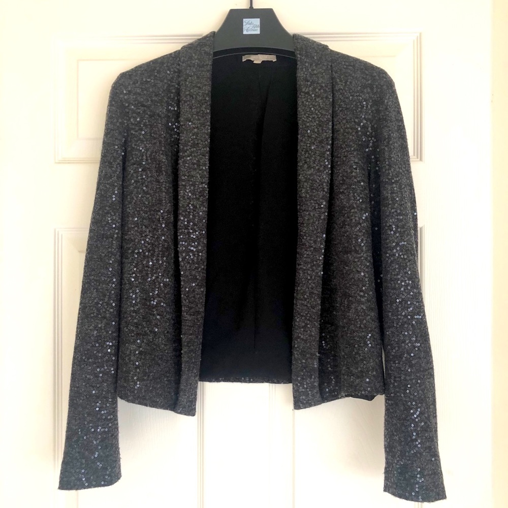 Joan Vass Studio Long Sleeve Sequin Blazer size S